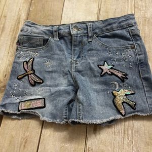 Vigoss Girls Size 10 Embroidered Jean Shorts